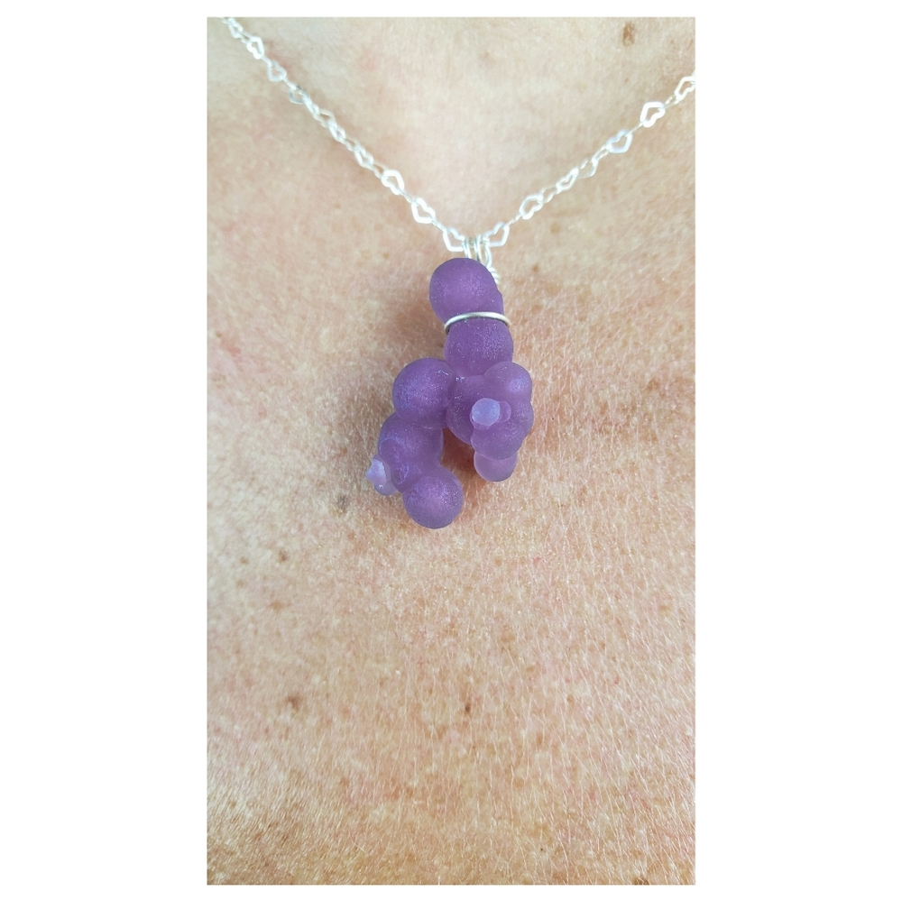 grape agate 🍇 necklace -a- KAMELEON🦎KREATION - Picture 2 of 4